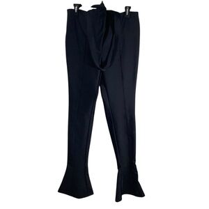 Mugler H&M High Flare Dress Pants Cut-Out Trouser Skinny Tight